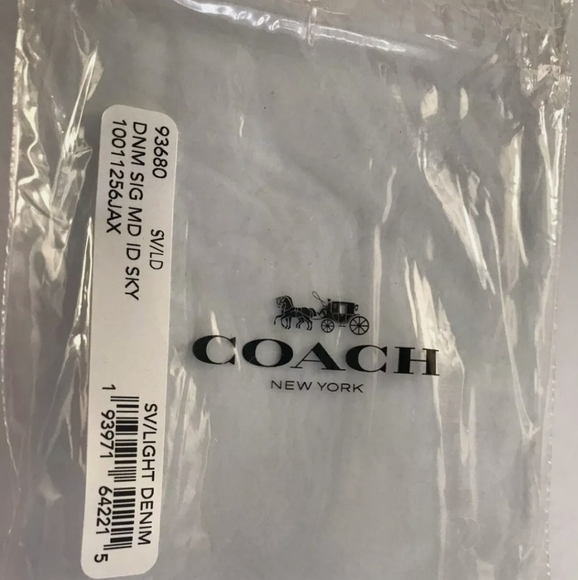 NWT COACH MINI SKINNY ID CARD CASE - Picture 2 of 11